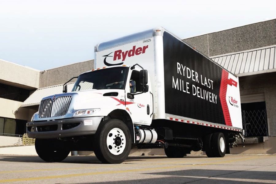 Ryder last mile delivery truck
